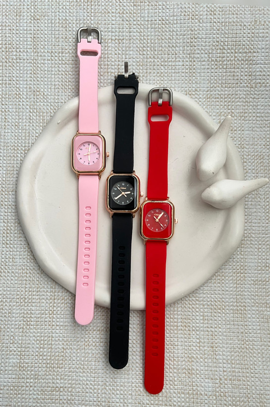 ساعت رنگی بند سیلیکونی