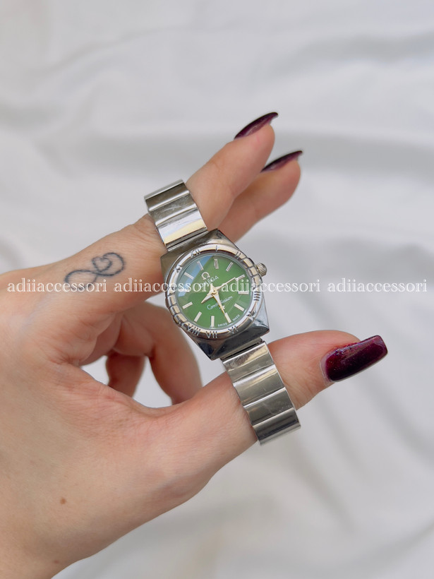 ساعت مچی امگا صفحه سبزپولداری