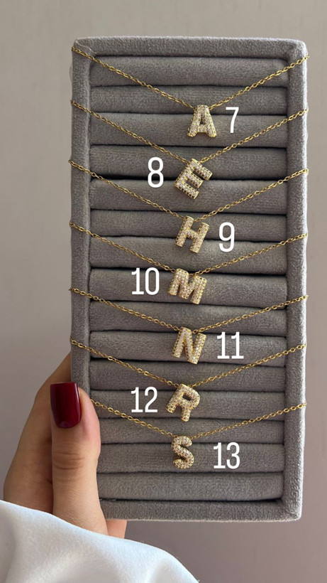 گردنبند طلایی حروف