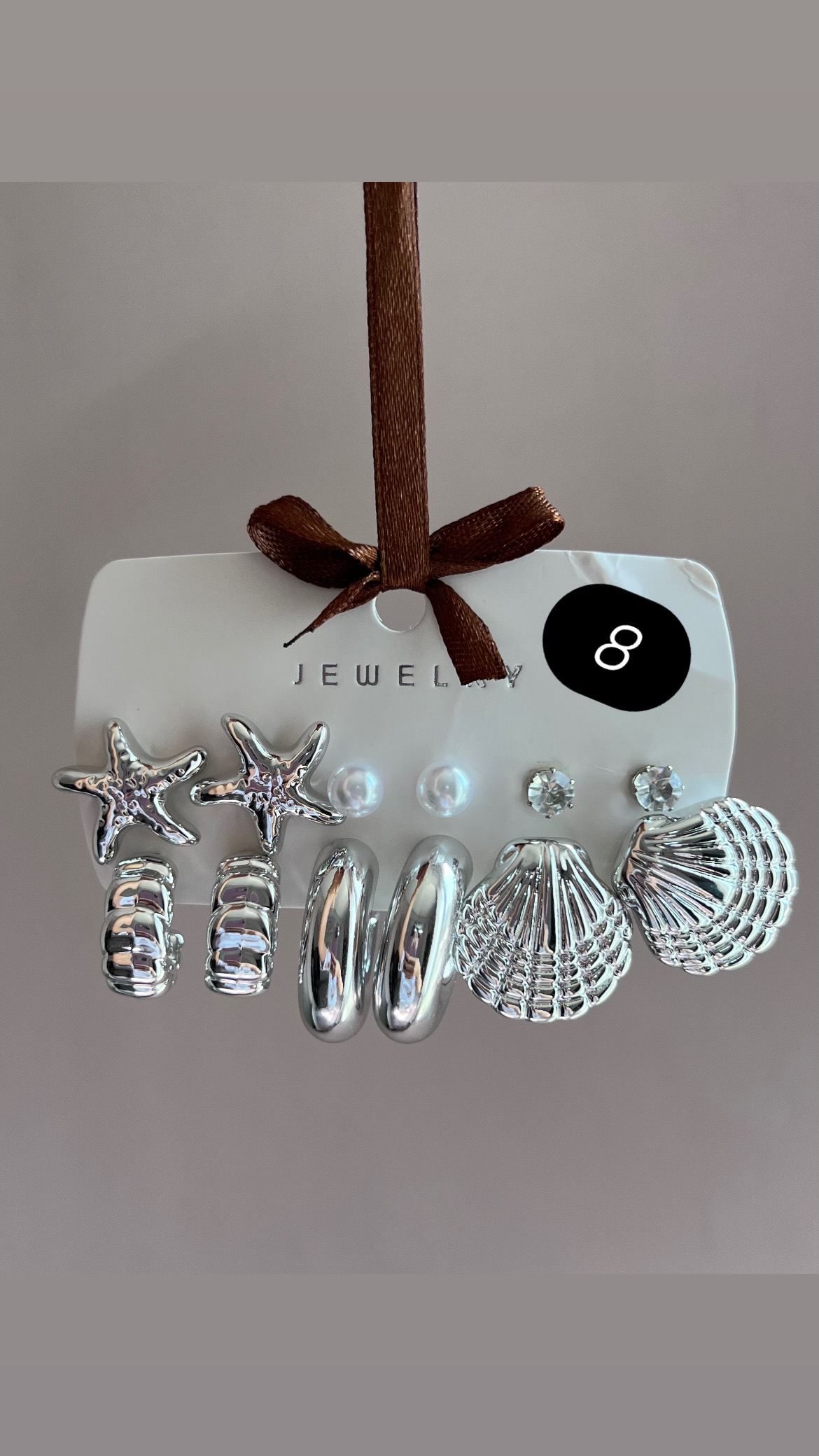 پک گوشواره آبکاری نقره